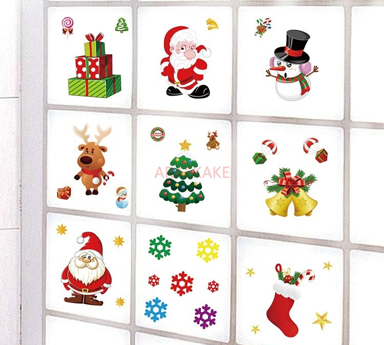1PCS Removable Christmas Stati - Snowflake Window Decal ulasan dan harga