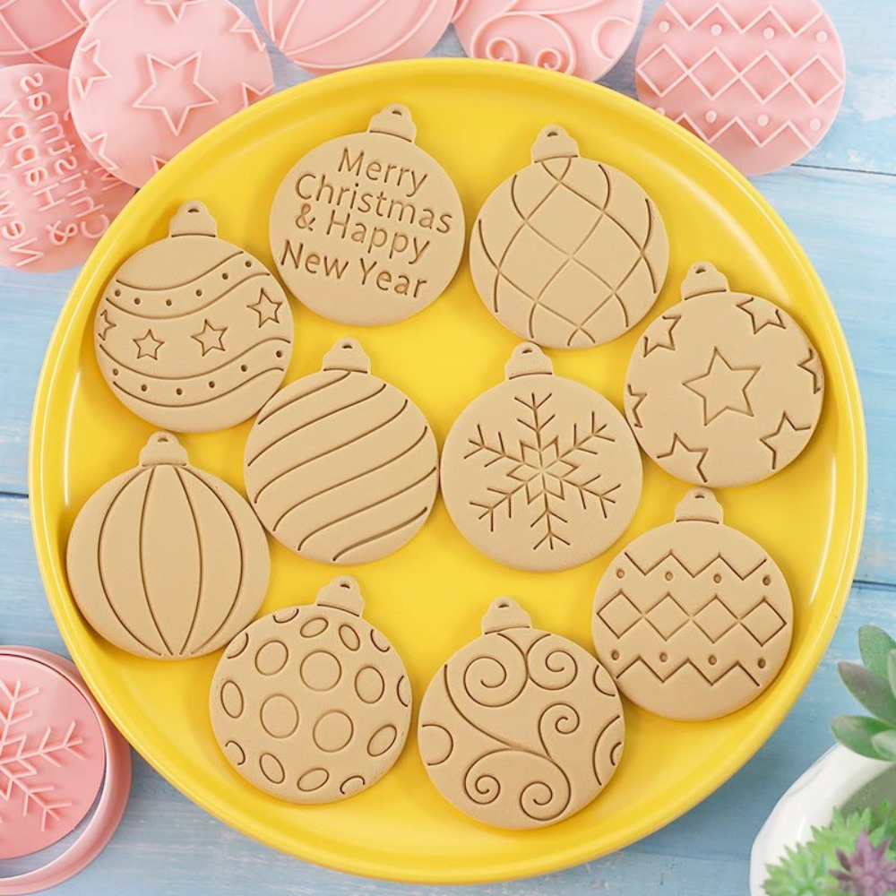 11Pcs Christmas Ornament Cooki - Ornament Ball Set ulasan dan harga
