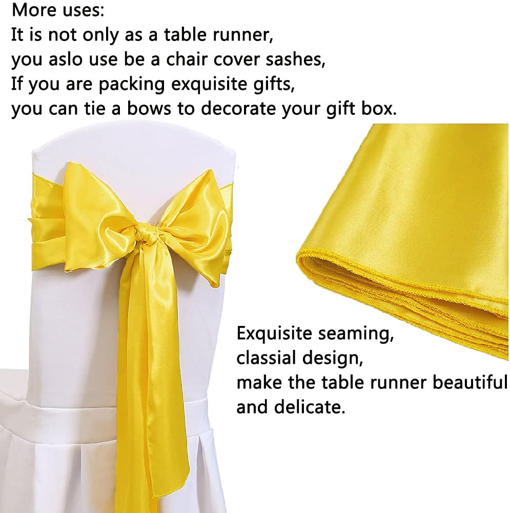12x108 Inch Satin Wedding Tabl - Christmas Table Runner ulasan dan harga