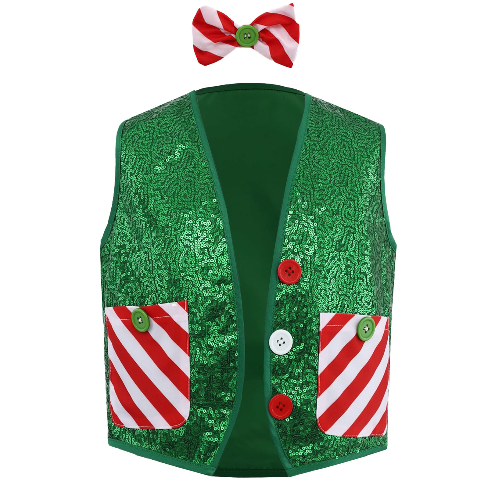 Boys Girls Christmas Shiny Seq - Elf Costume Christmas ulasan dan harga