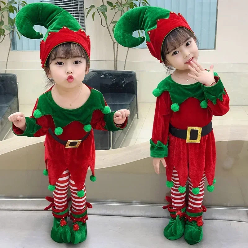 Fancy New Year Green Santa Cla - Elf Costume Christmas ulasan dan harga