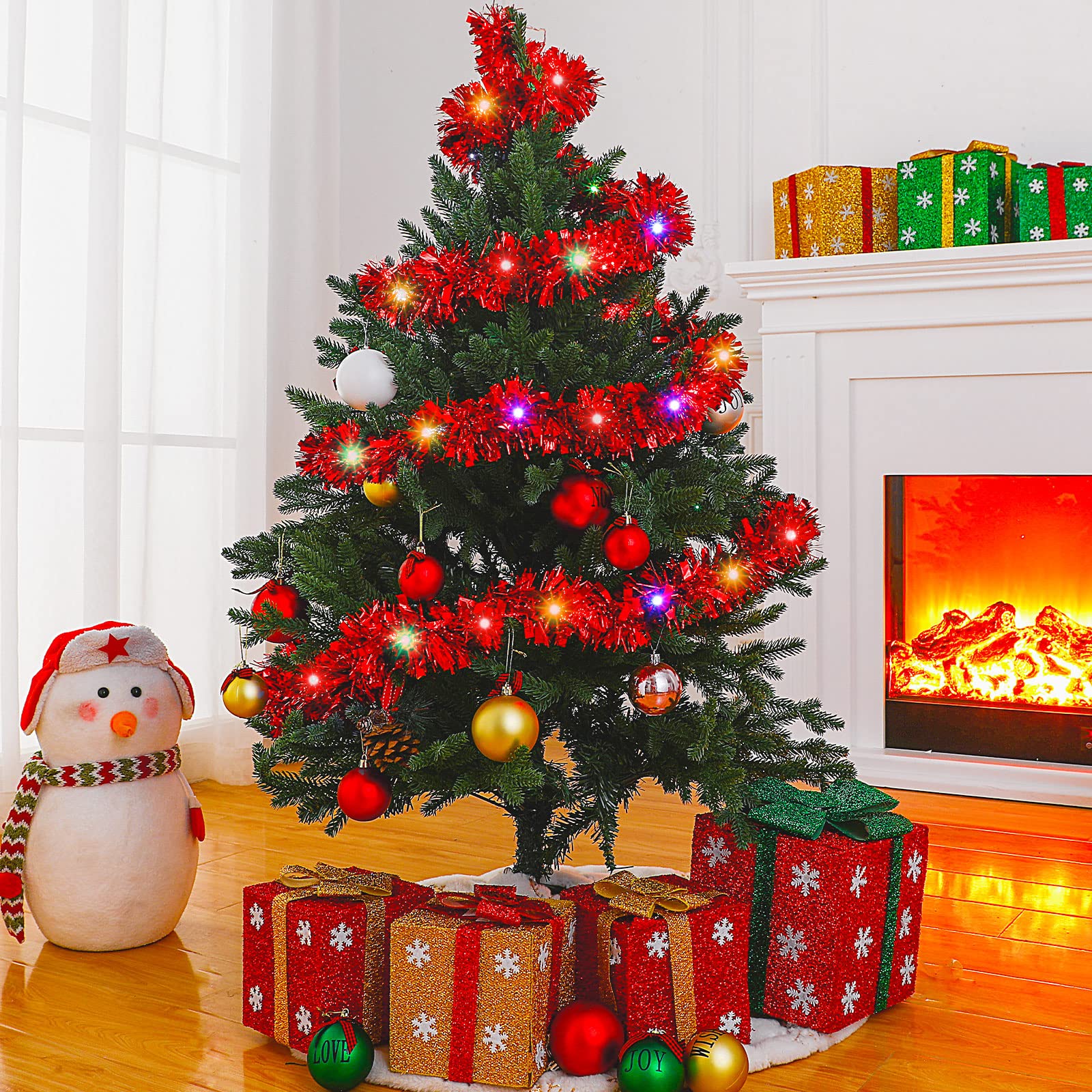 1/3pcs 5M Christmas Tinsel Gar - Tinsel Garland Decoration ulasan dan harga