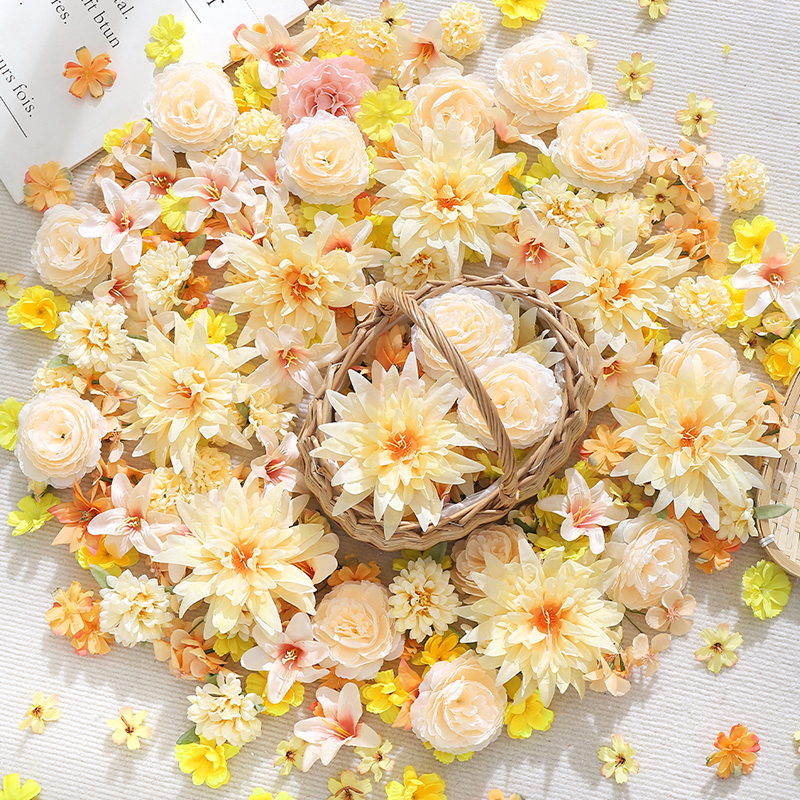 20/50Pcs Mix Yellow Artificial - Christmas Wreath Fake ulasan dan harga