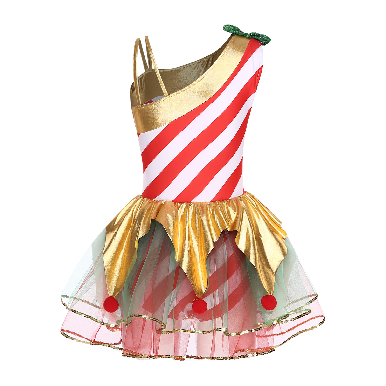 Women Christmas Candy Cane Dre - Elf Costume Christmas ulasan dan harga