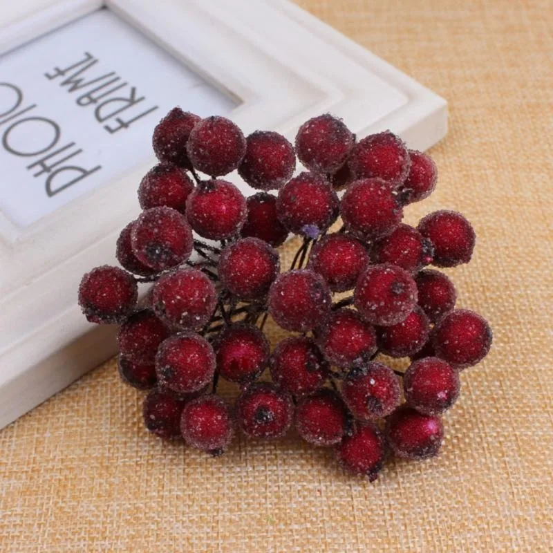 Artificial Frosted Holly Berri - Christmas Wreath Fake ulasan dan harga