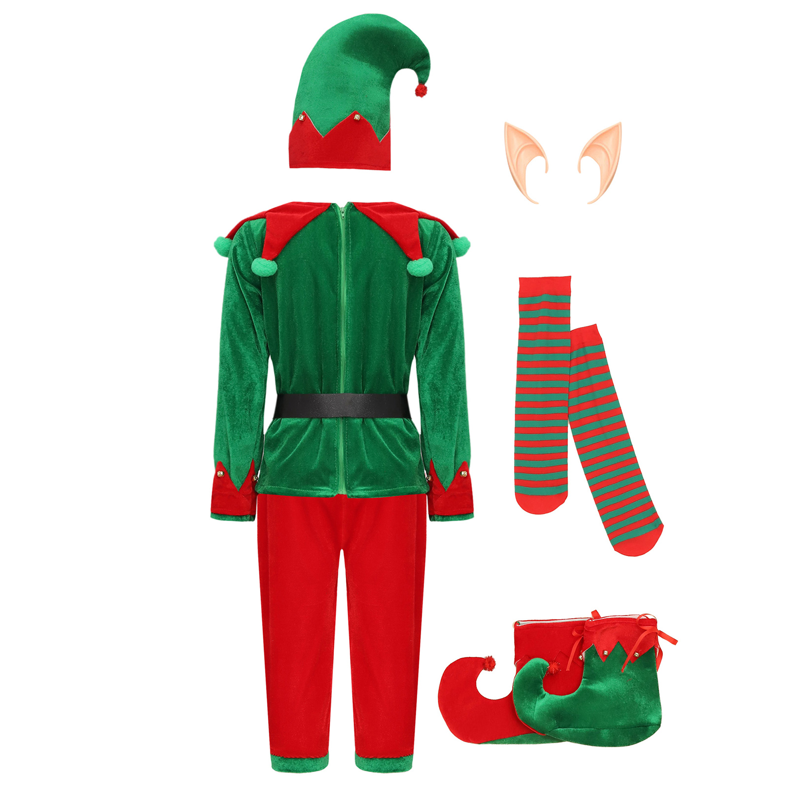 Boys Christmas Santa Claus Cos - Elf Costume Christmas ulasan dan harga