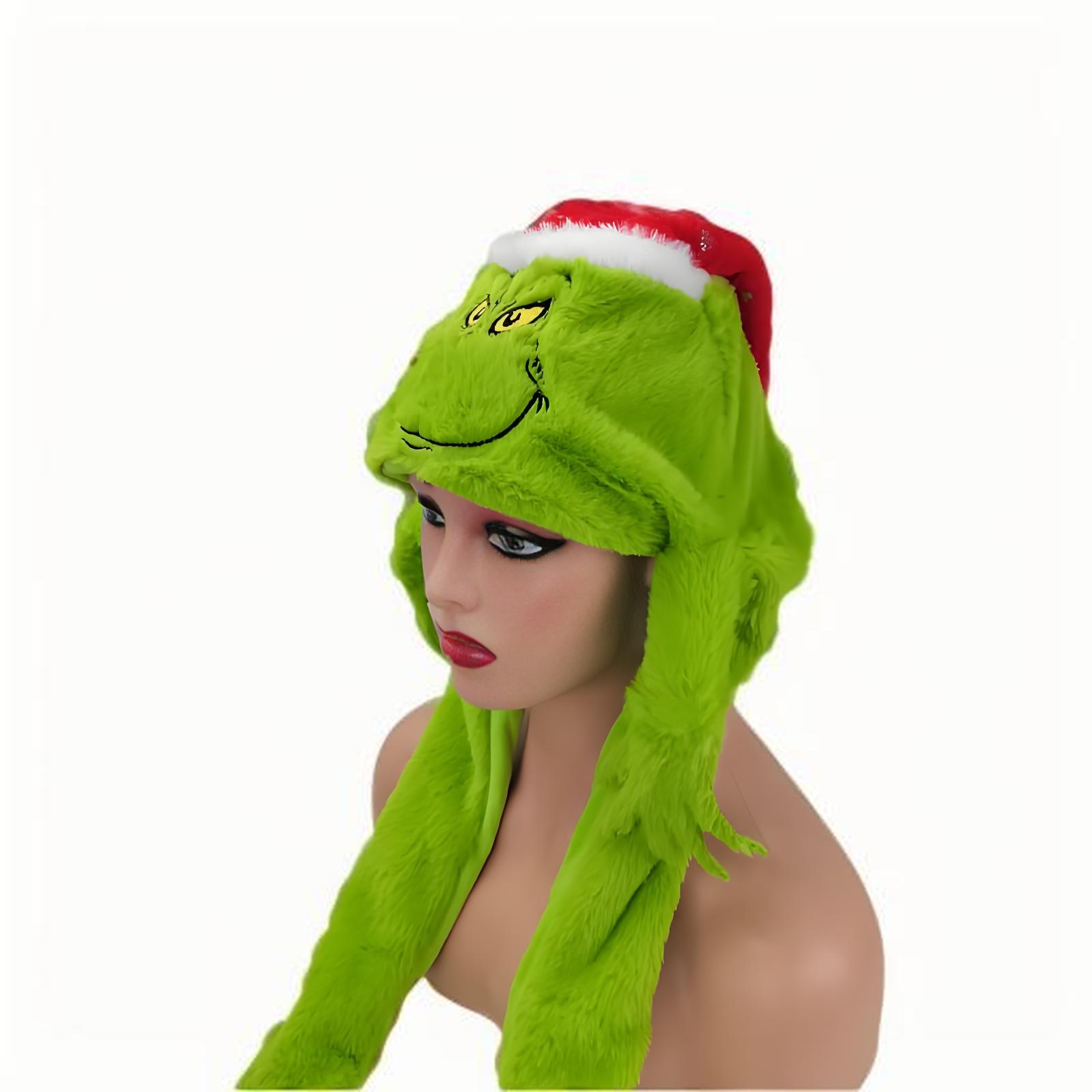 Plush Grincese Hat Cap Scarf C - Santa Hat Plush ulasan dan harga