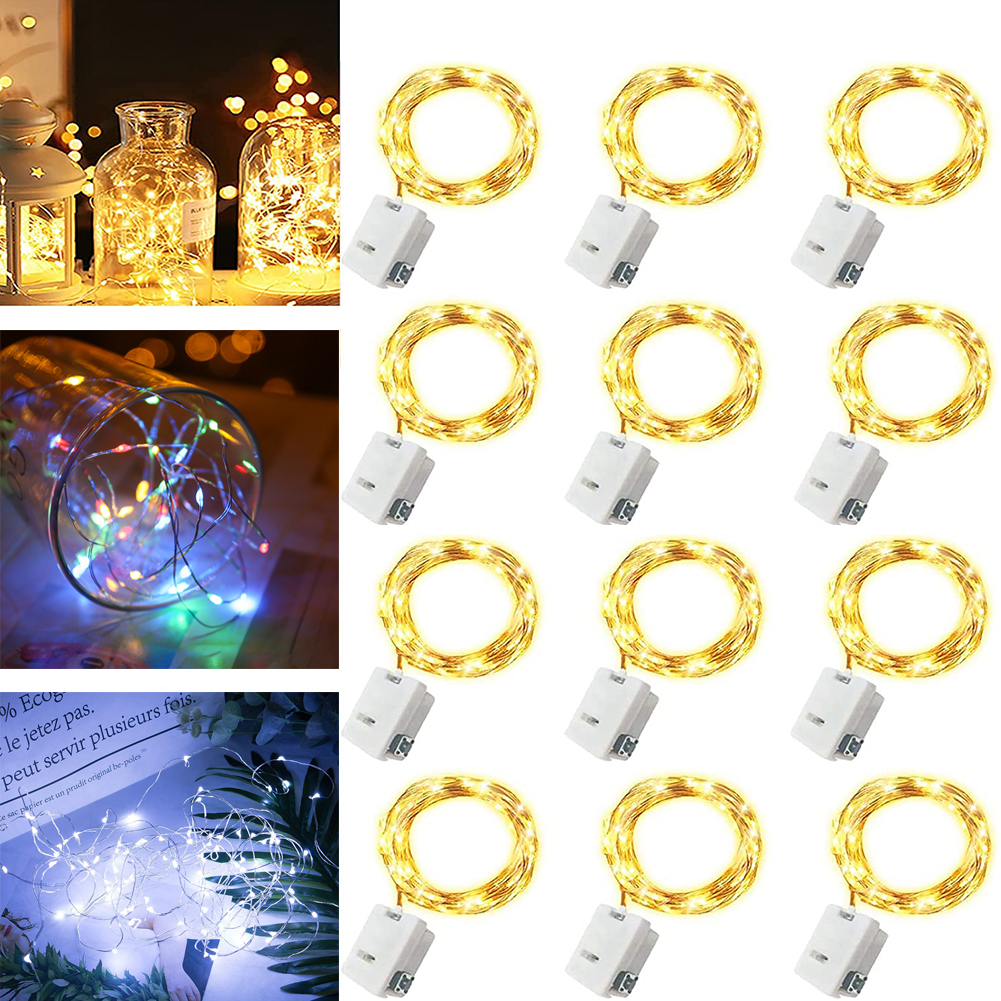 12PCS LED String Lights with 3 - Led Fairy String Lights ulasan dan harga