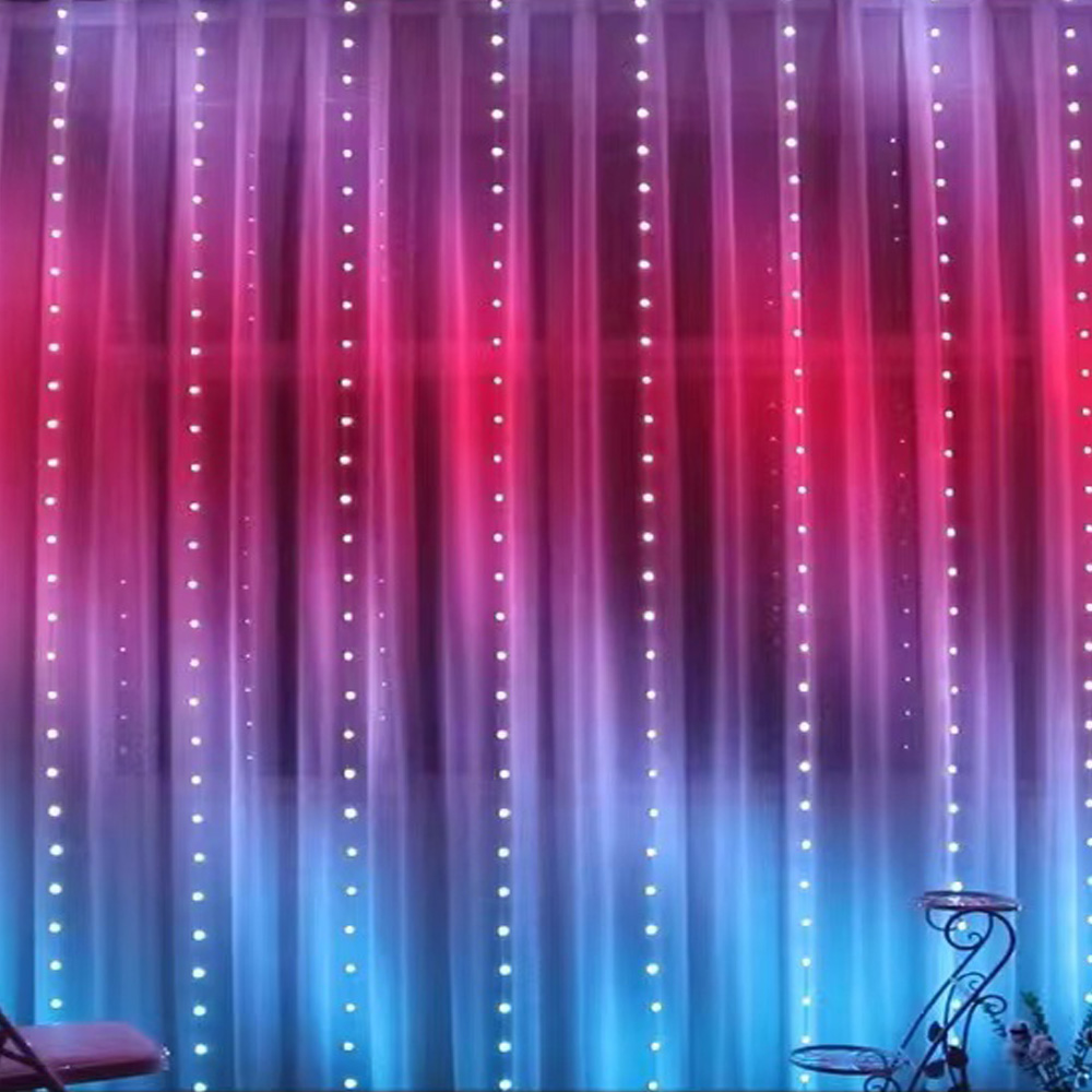 3M RGB Smart LED Curtain Light - Christmas Lights Outdoor ulasan dan harga