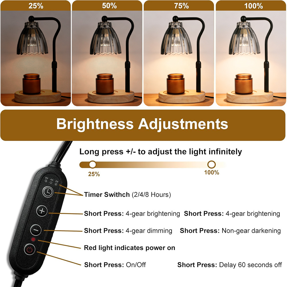 Candle Warmer Lamp with Timer  - Holiday Candle Set ulasan dan harga