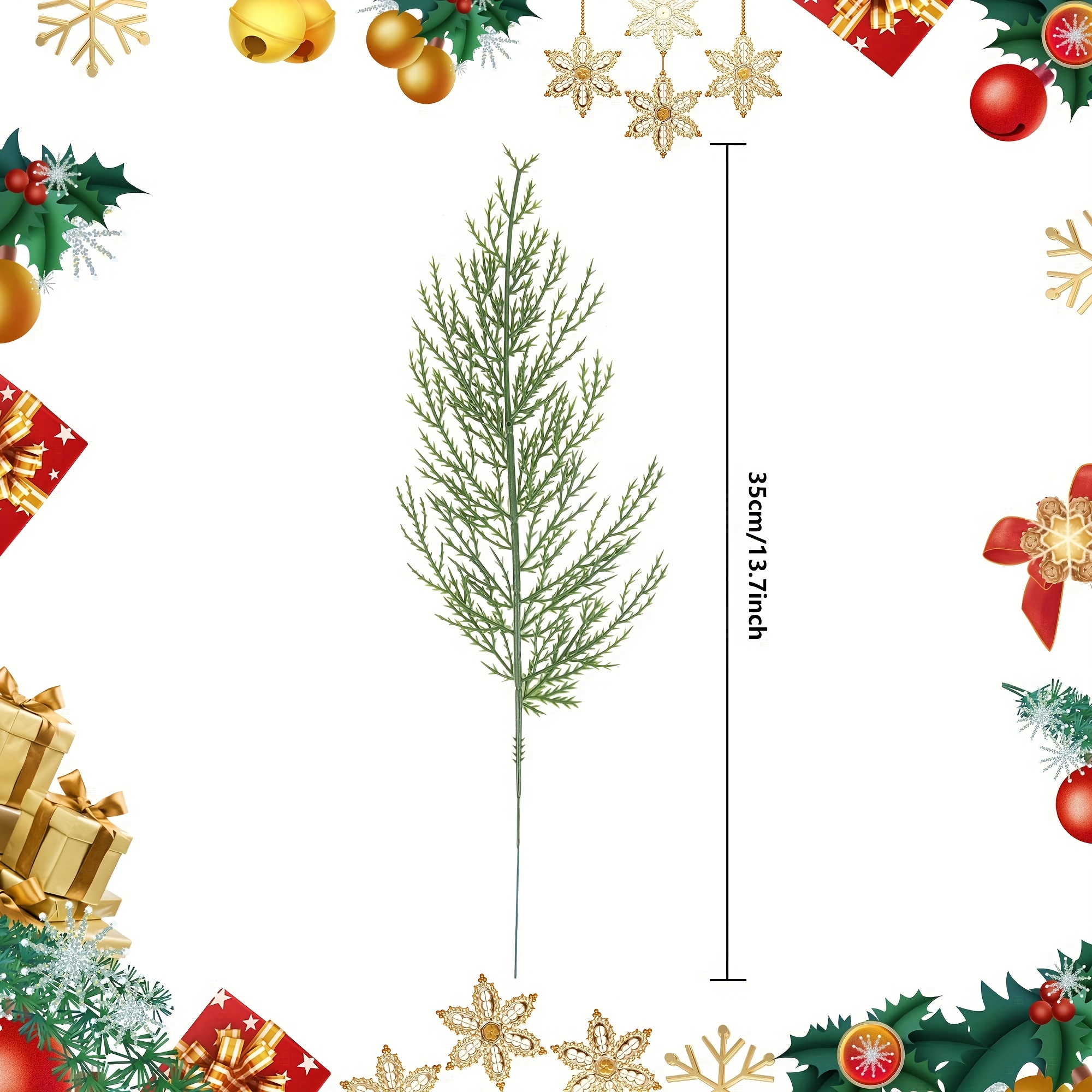 20Pcs Artificial Pine Sprigs F - Christmas Wreath Fake ulasan dan harga