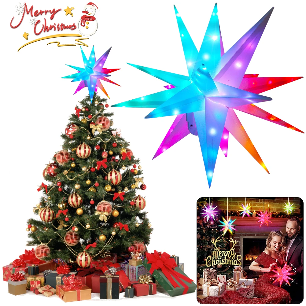 25/40/50/60CM Christmas Star L - Star Tree Topper ulasan dan harga