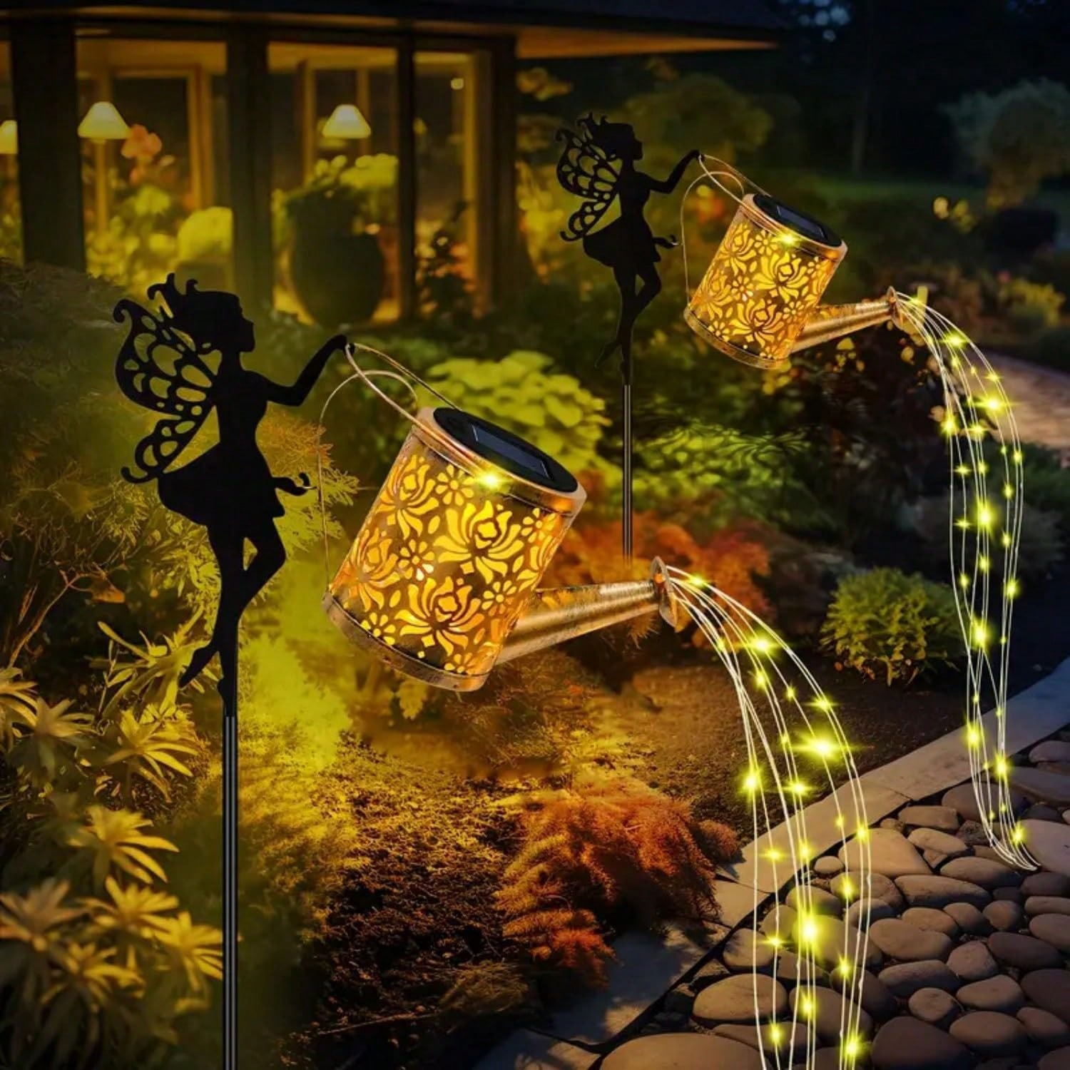1 PC Solar Outdoor Fairy Water - Christmas Lights Outdoor ulasan dan harga