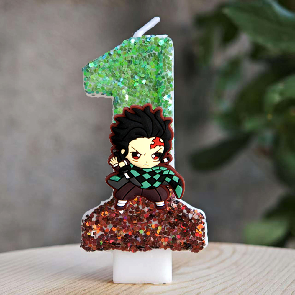 Anime Theme Demon Slayer Cake  - Holiday Candle Set ulasan dan harga