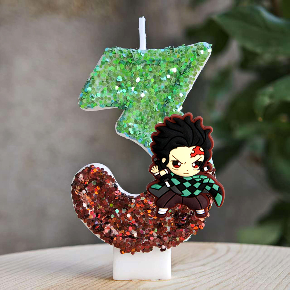 Anime Theme Demon Slayer Cake  - Holiday Candle Set ulasan dan harga