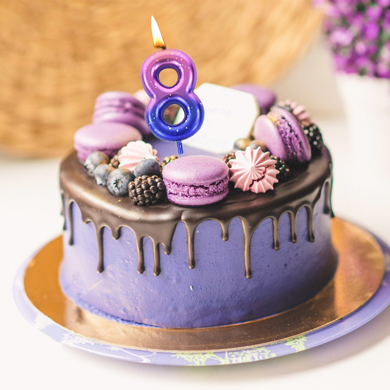 Gradient Color 0-9 Birthday Nu - Holiday Candle Set ulasan dan harga
