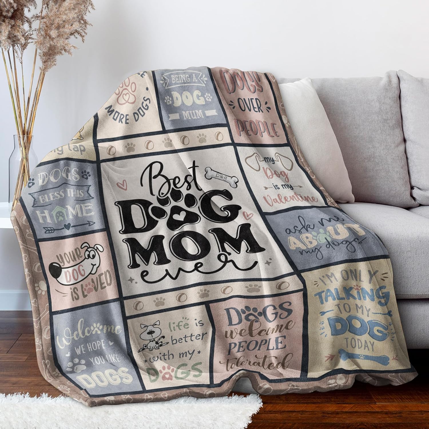 Best Dog Mom Blanket – Cozy Th - Christmas Throw Blanket ulasan dan harga