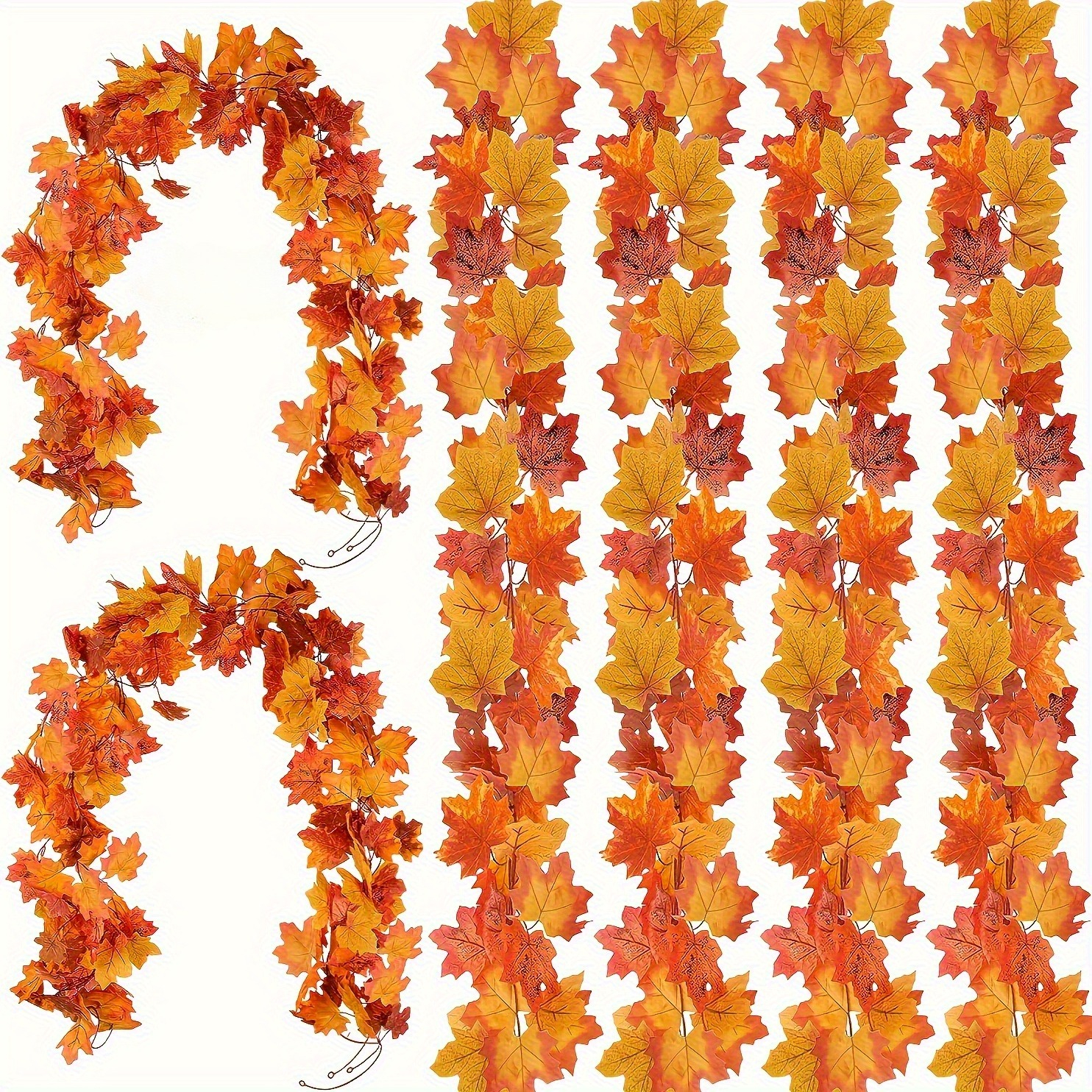 100CM Autumn Artificial Maple  - Christmas Wreath Fake ulasan dan harga