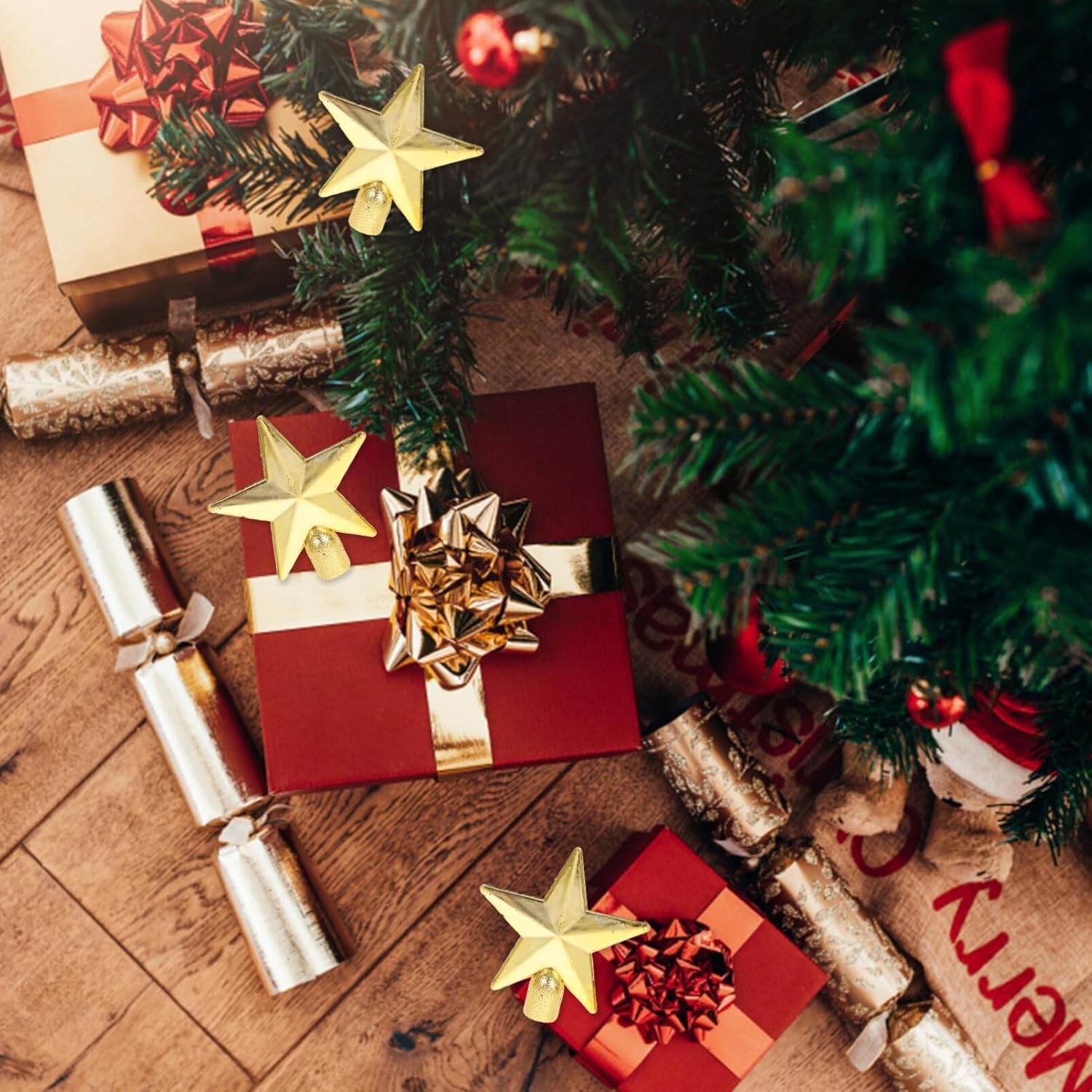 Mini Christmas Tree Topper Sma - Star Tree Topper ulasan dan harga