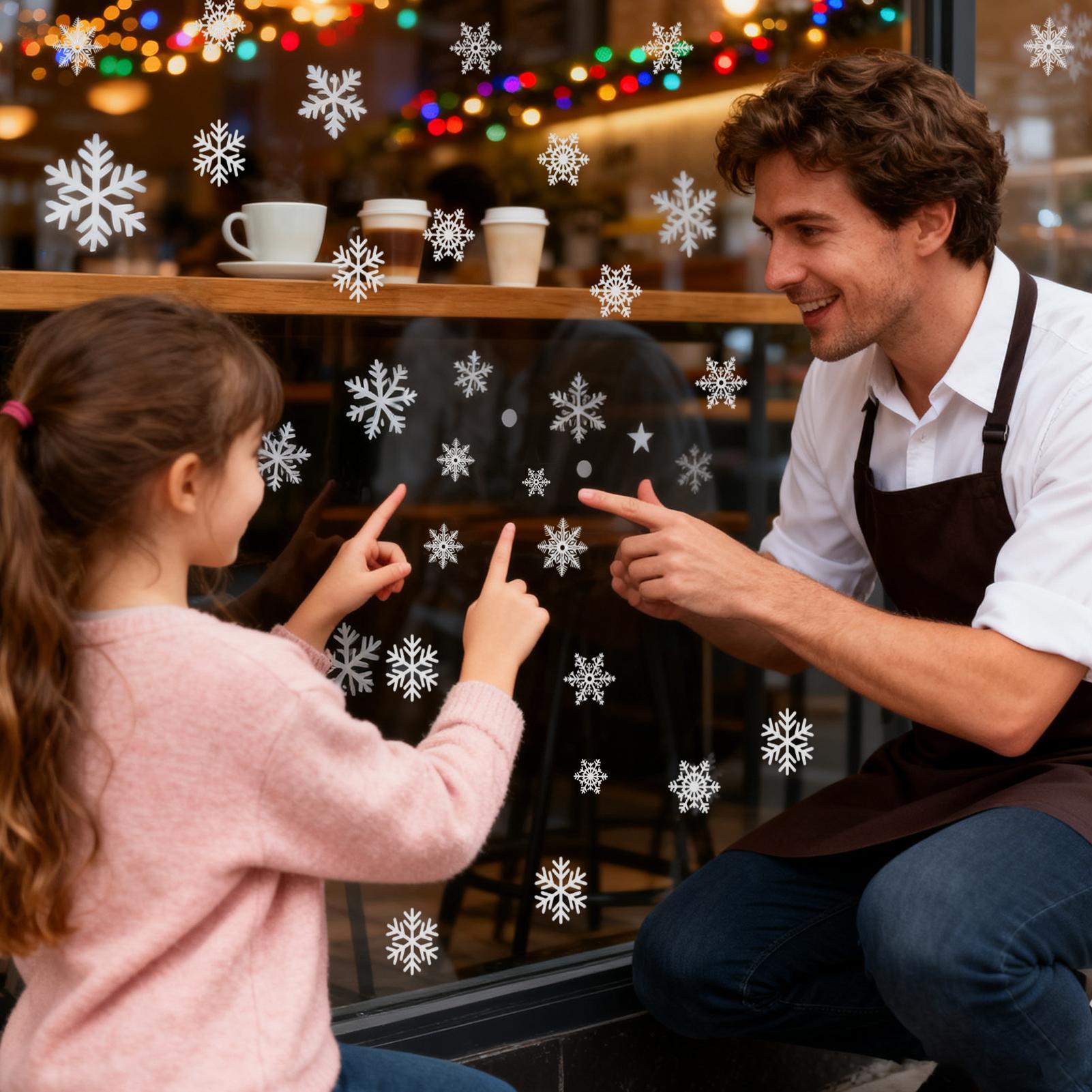 Snowflake Window Clings Christ - Snowflake Window Decal ulasan dan harga
