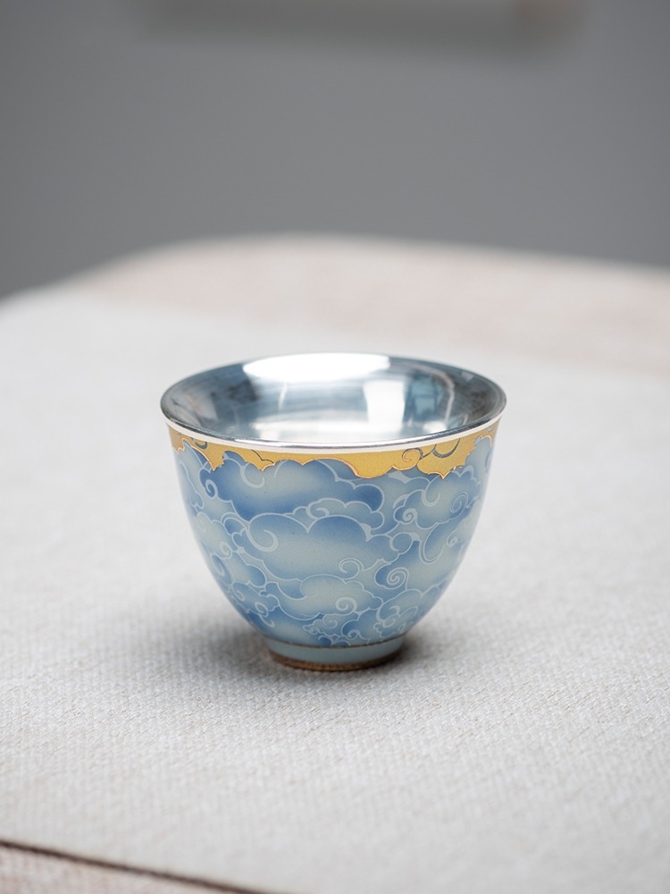 Porcelain wrapped silver cup,  - Gift Box Wrap Set ulasan dan harga