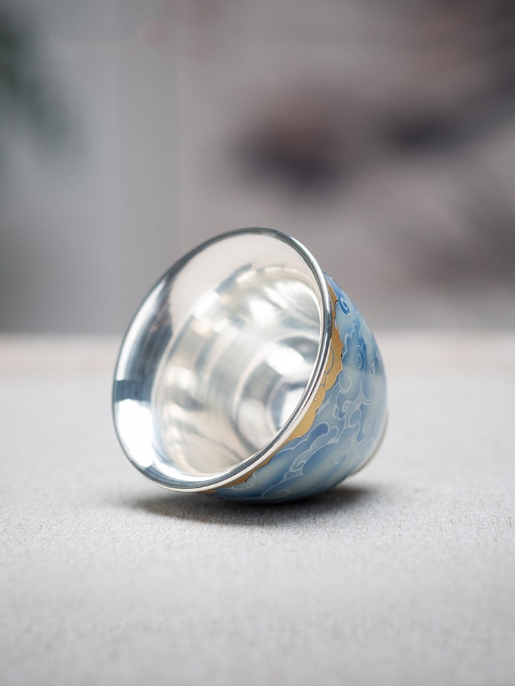 Porcelain wrapped silver cup,  - Gift Box Wrap Set ulasan dan harga