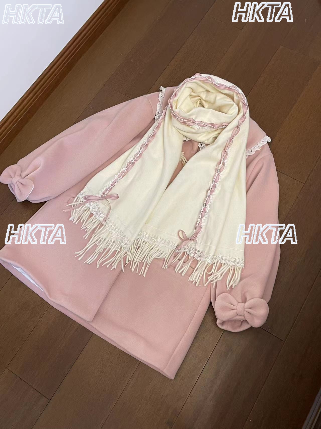 Cute Retro Ribbon Scarves Wome - Ribbon Bow Gift ulasan dan harga