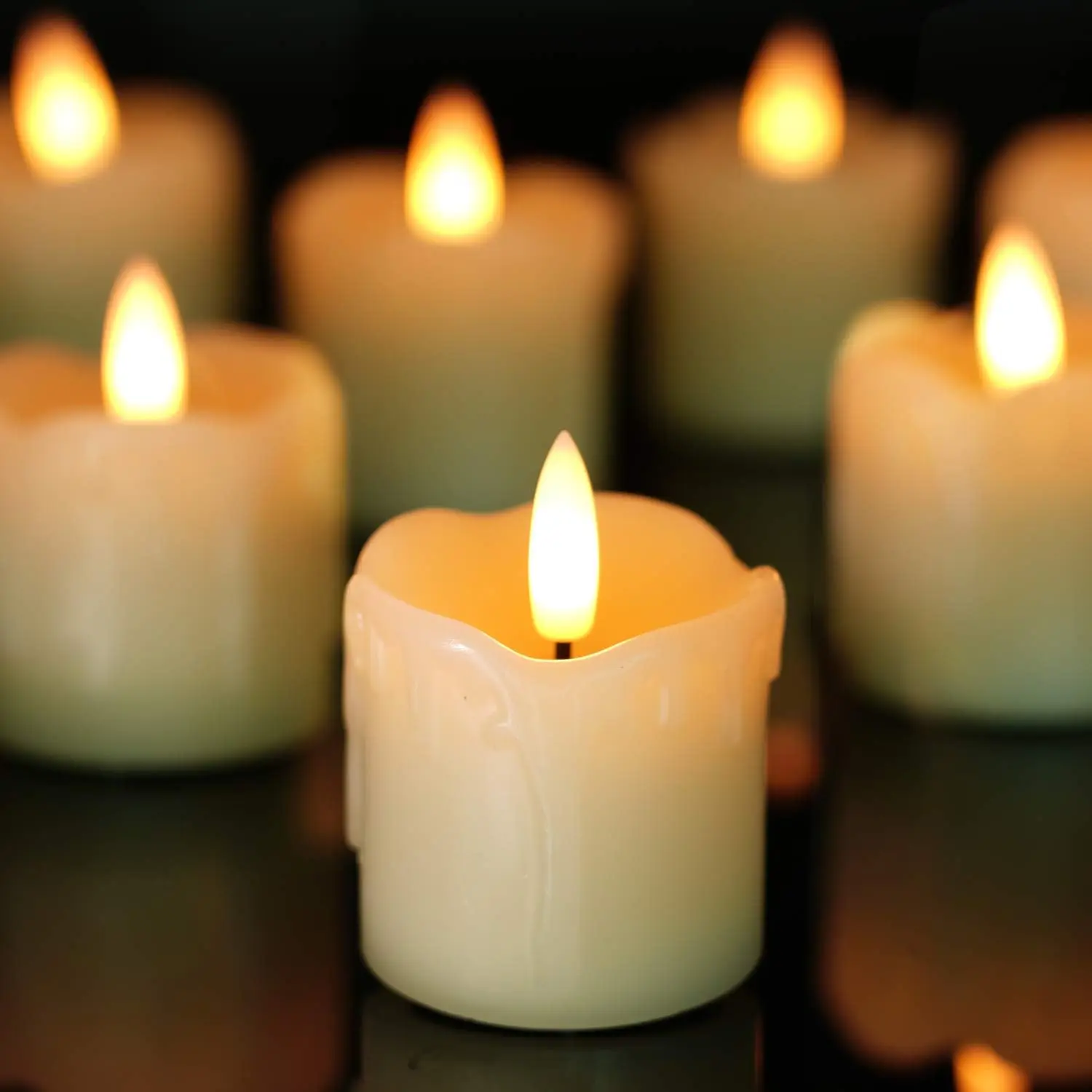 Flameless Votive Candles with  - Holiday Candle Set ulasan dan harga