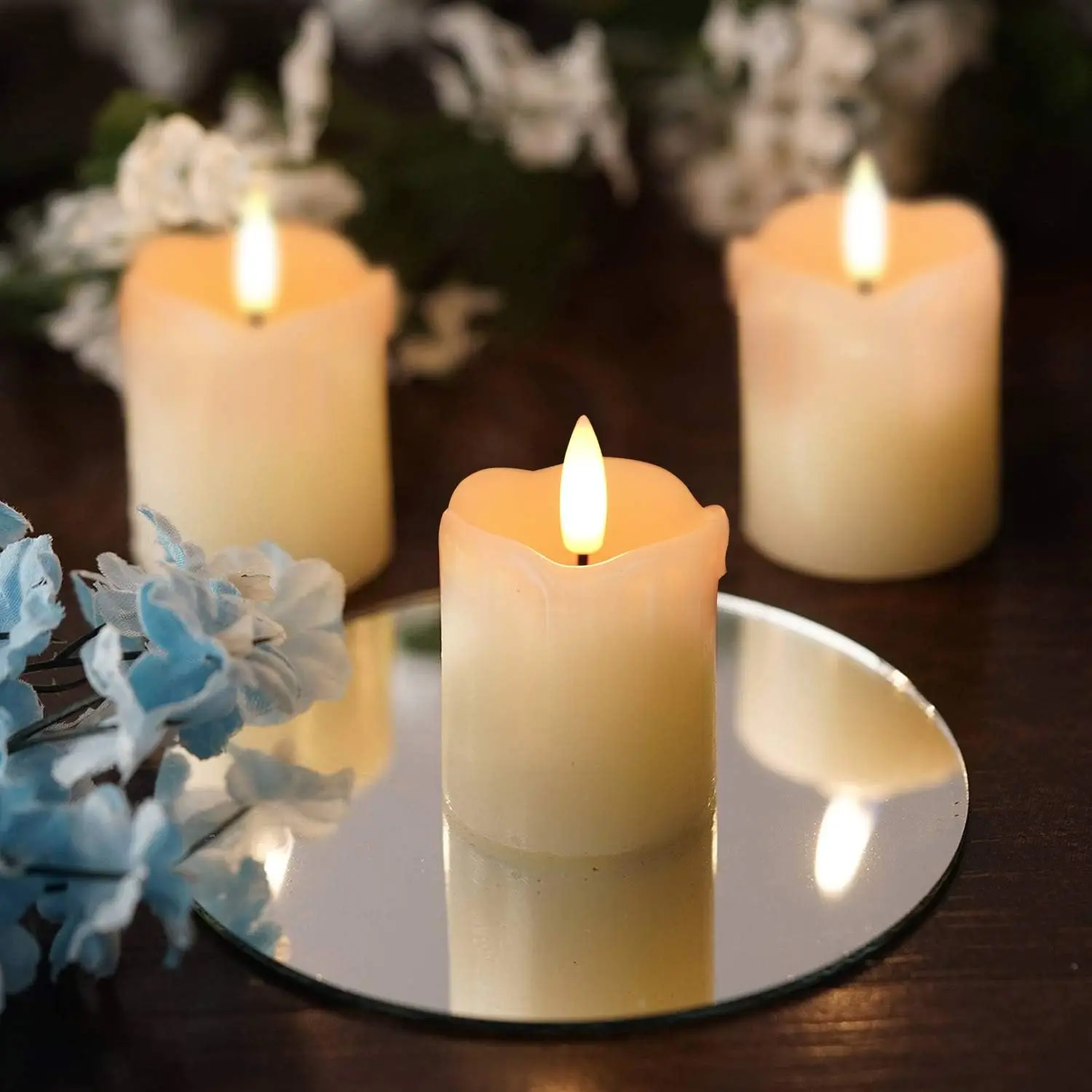 Flameless Votive Candles with  - Holiday Candle Set ulasan dan harga