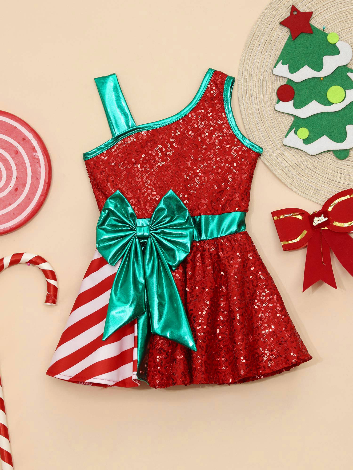 Kids Girls Christmas Party Dre - Elf Costume Christmas ulasan dan harga