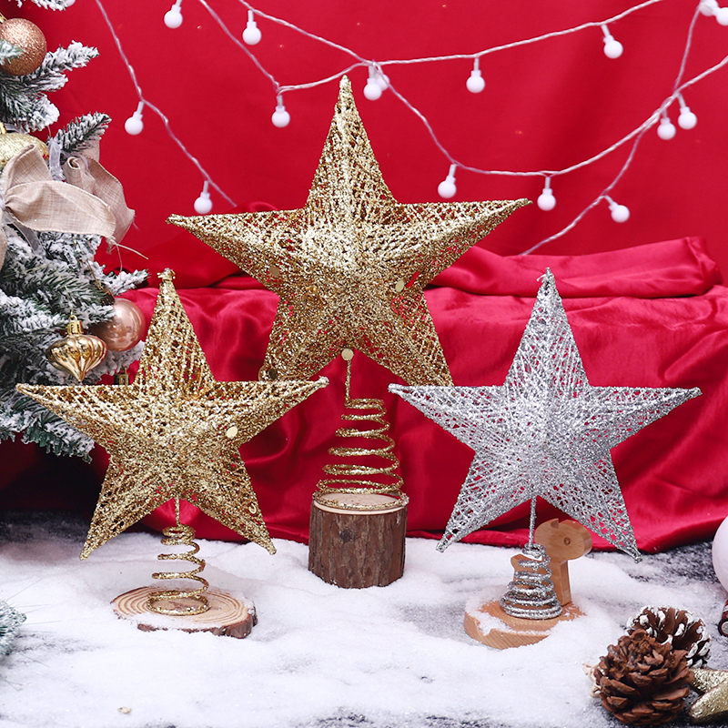 Glitter Christmas Tree Topper  - Star Tree Topper ulasan dan harga