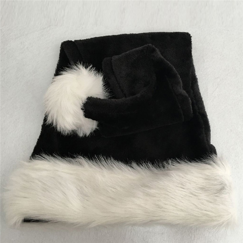 Christmas Santa Hat Black Long - Santa Hat Plush ulasan dan harga