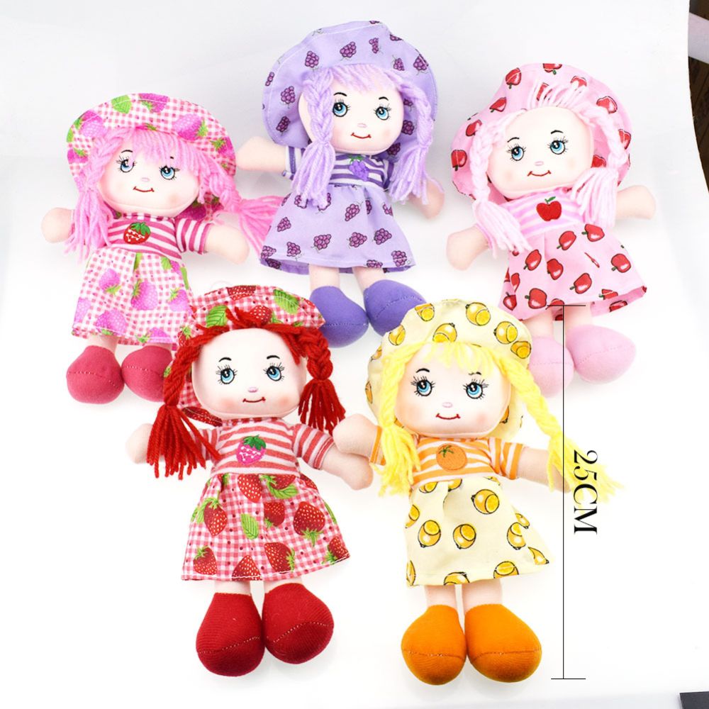 25cm Cartoon Kawaii Fruit Skir - Santa Hat Plush ulasan dan harga
