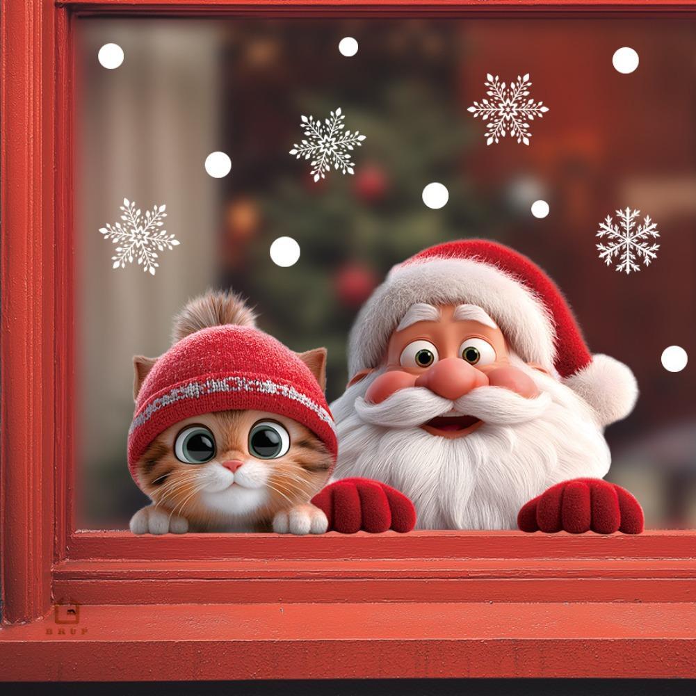 Christmas Window Door Mirror S - Snowflake Window Decal ulasan dan harga